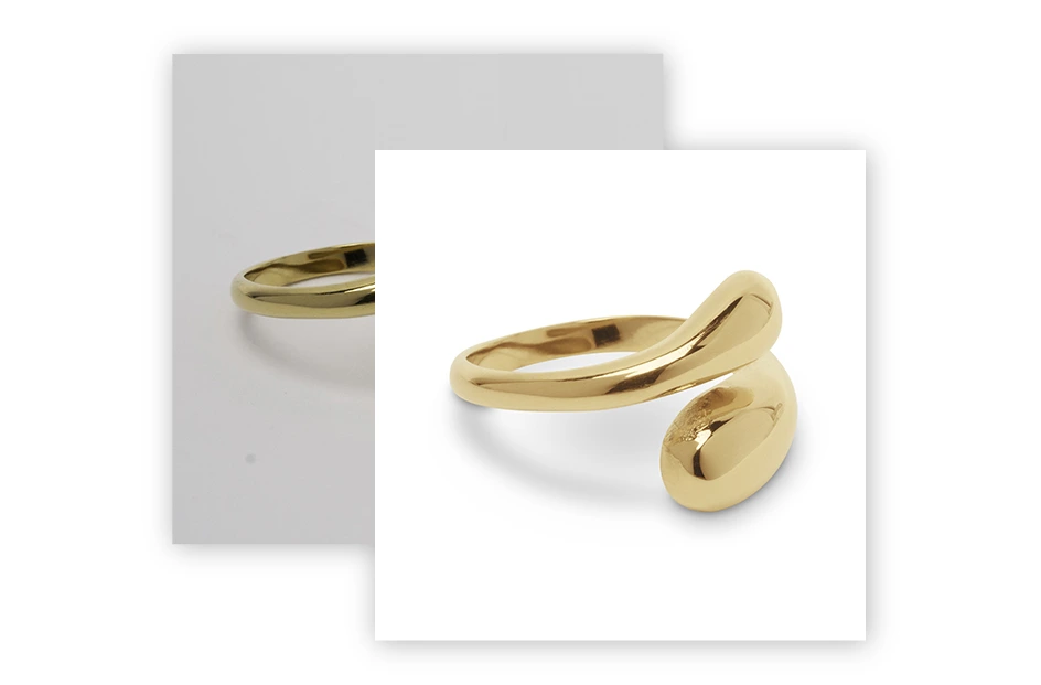 Jewelry Photo Editing Service, Jewelry Shadow Creation